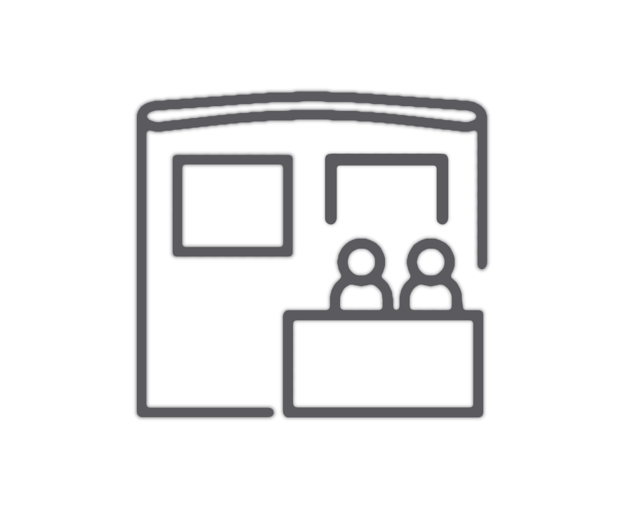 Stand with priority of assignment in the exhibition area.