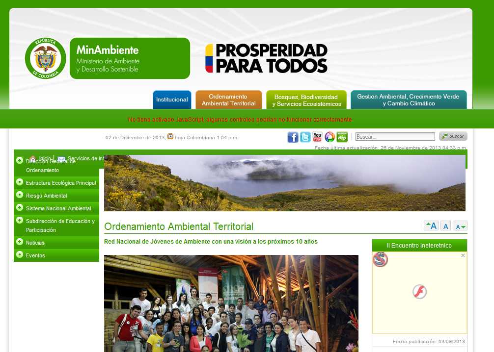 web ministerio colombia