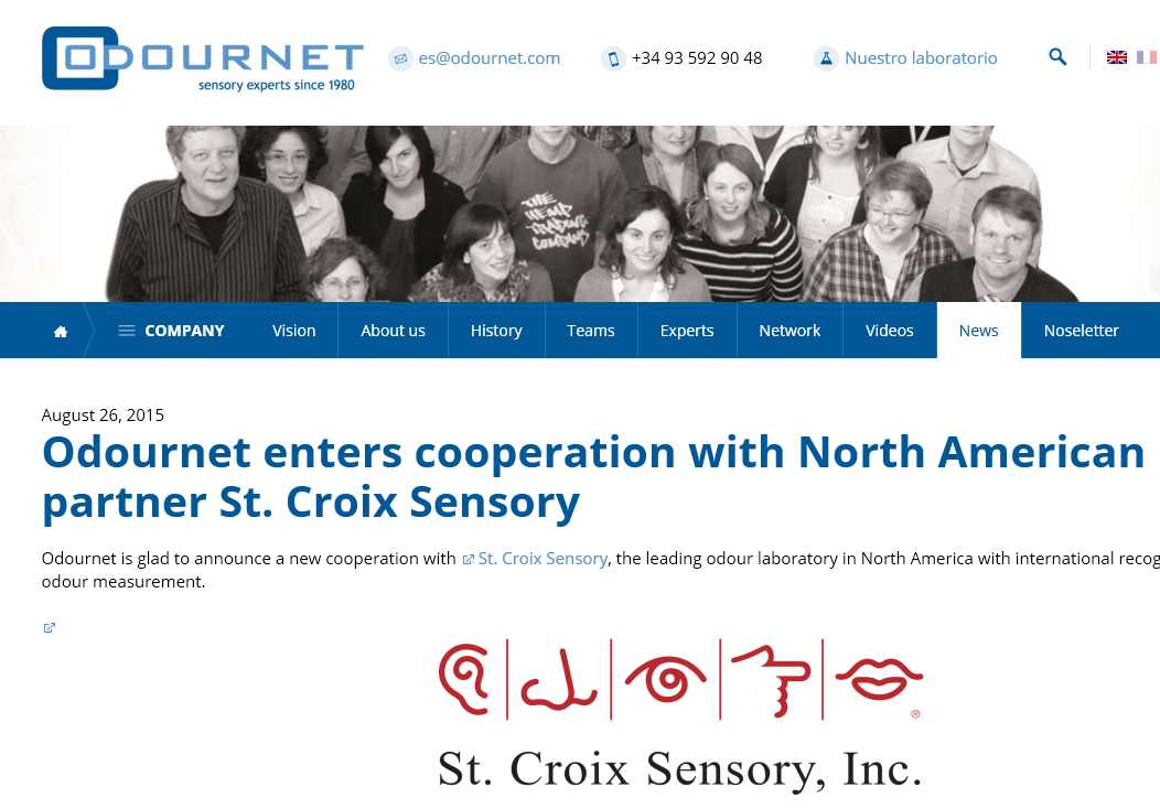 agreement odournet stcroixsensory