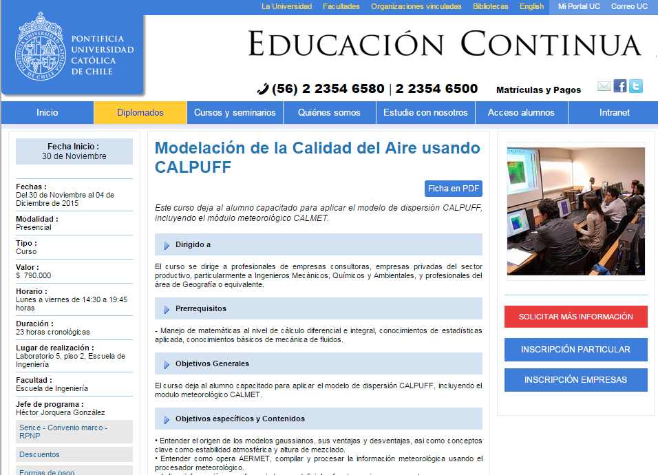 curso calpuff chile 2015