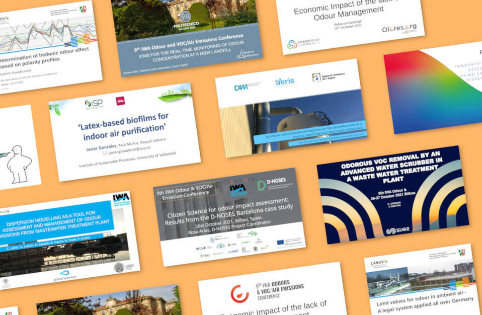 Grab here the list of presentations and videos of the 9th IWA Odour Management Conference 2021